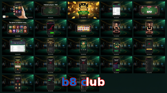 Main screen of B8 Club bet page for PK players