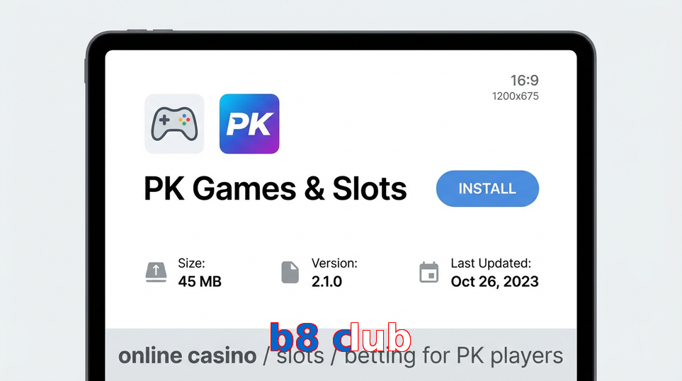 Game list for B8 Club gameapk section